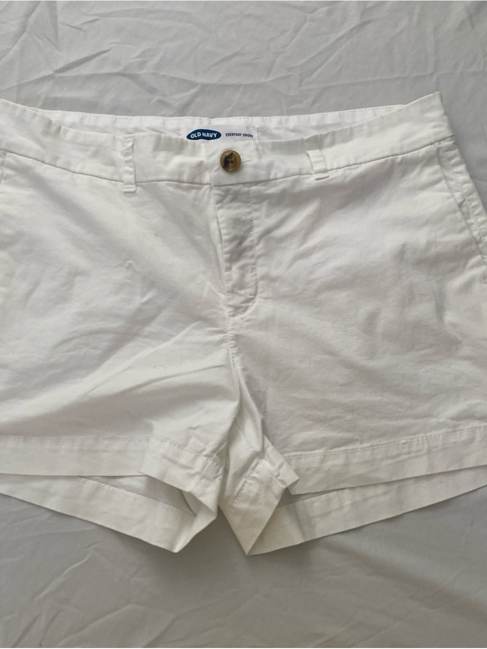 Old Navy White Women's Casual Chino Shorts